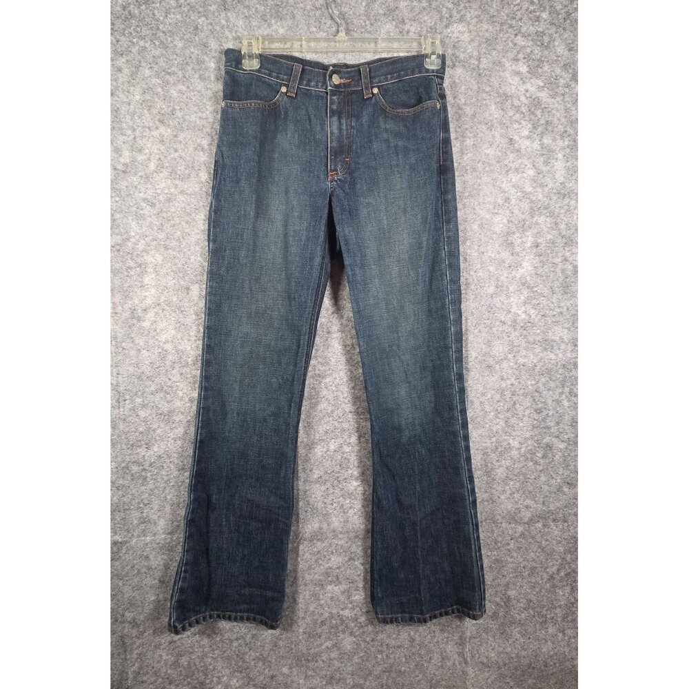 J. Crew Denim Jeans Flat Front Straight Leg Classic Pockets Mid Wash Women Sz 6
